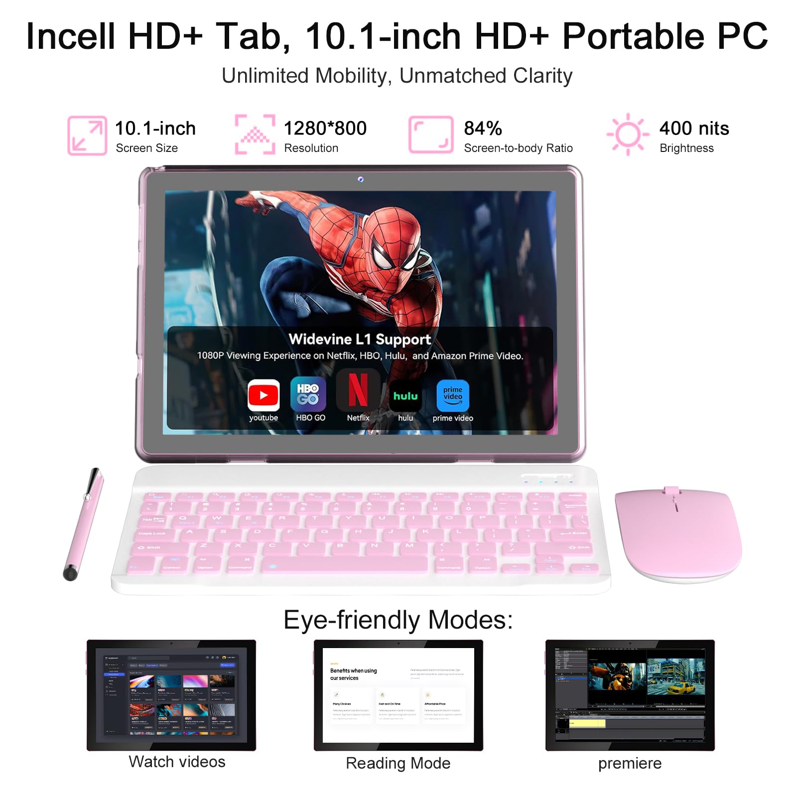 Tablet Android 15, tablets de 10 polegadas, 8 GB de RAM + 32 GB de